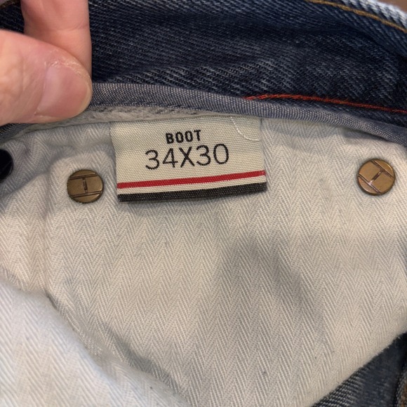 DISTRESSED Vintage 90s Tommy Hilfiger‎ Denim Jeans 34x30 Classic Y2K Look - Picture 10 of 10